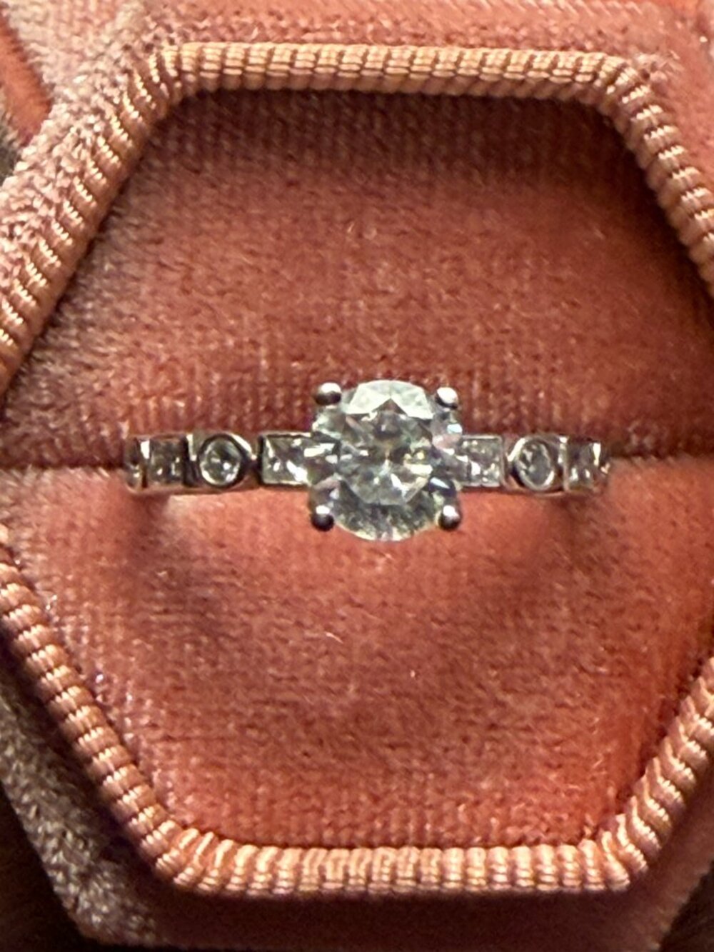 Moissanite Engagement Ring